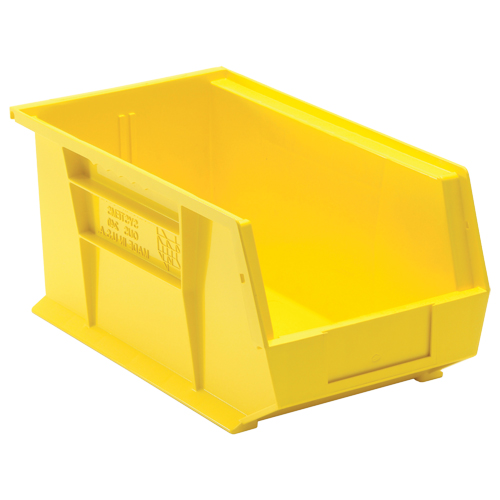 Bacs ultra empilable & suspendable, 8-1/4" la, 7" h x 14-3/4" p, Jaune Seagulf Marine Industries Inc.