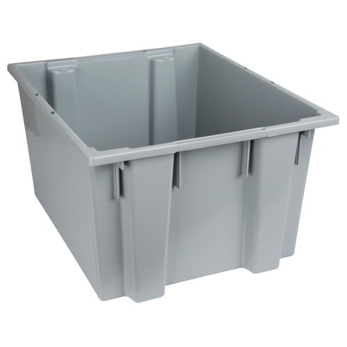 Stack & Nest Totes, 13" x 23.5" x 19.5", Grey Seagulf Marine Industries Inc.