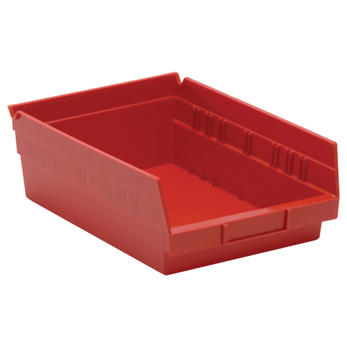 Bacs de rangement pour tablettes, 8-3/8" la x 4" H x 11-5/8" p, Rouge, Capacit&eacute; 30 lb Seagulf Marine Industries Inc.