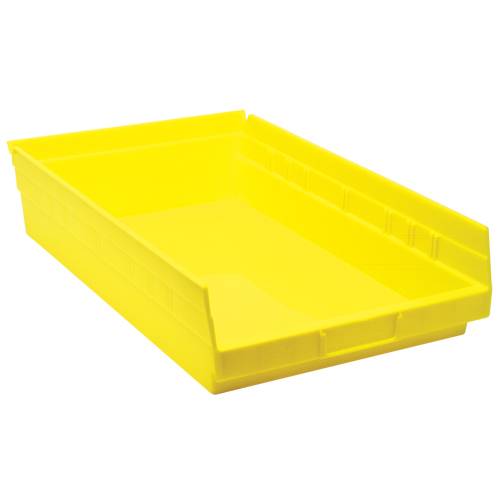 Shelf Bins, 11-1/8" W x 4" H x 17-7/8" D, Yellow, 40 lbs. Capacity Seagulf Marine Industries Inc.