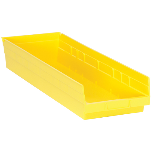 Bacs de rangement pour tablettes, 8-3/8" la x 4" H x 23-5/8" p, Jaune, Capacit&eacute; 50 lb Seagulf Marine Industries Inc.
