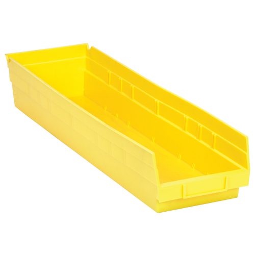 Shelf Bins, 6-5/8" W x 4" H x 23-5/8" D, Yellow, 50 lbs. Capacity Seagulf Marine Industries Inc.