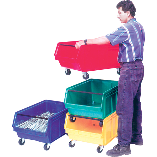 Bac g&eacute;ant empilable et mobile, 11-7/8" ha x 18-3/8" la x 29" p, Capacit&eacute; de 150 lb, Bleu Seagulf Marine Industries Inc.
