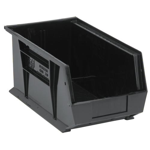 Bacs ultra empilable & suspendable, 8-1/4" la, 7" h x 14-3/4" p, Noir Seagulf Marine Industries Inc.