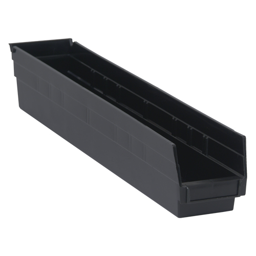 Bac pour &eacute;tag&egrave;re &eacute;conomique, 4-1/8" la, 4" h x 23-5/8" p, Noir Seagulf Marine Industries Inc.