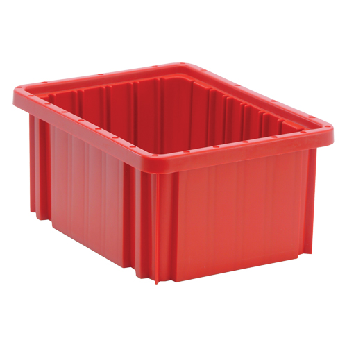 Contenants Divider Box, Plastique, 10,9" la x 8,3" p x 5" h, Rouge Seagulf Marine Industries Inc.