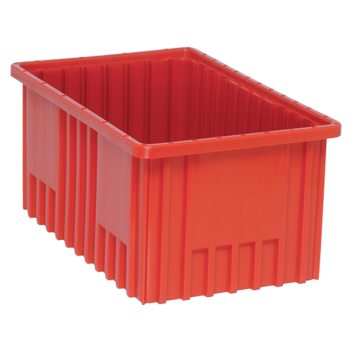 Divider Box&reg; Containers, Plastic, 16.5" W x 10.9" D x 8" H, Red Seagulf Marine Industries Inc.