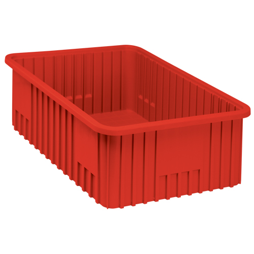 Contenants Divider Box, Plastique, 22,5" la x 17,5" p x 8" h, Rouge Seagulf Marine Industries Inc.