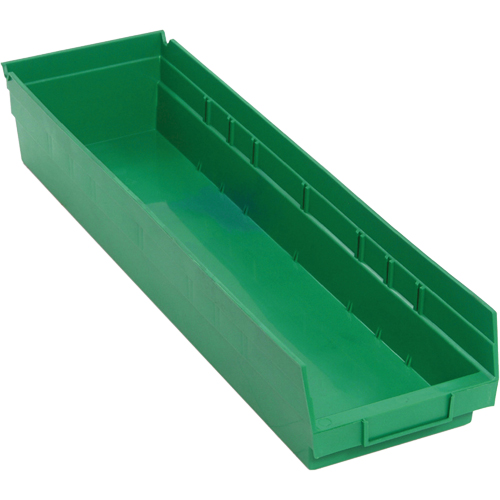 Shelf Bins, 6-5/8" W x 4" H x 23-5/8" D, Green, 50 lbs. Capacity Seagulf Marine Industries Inc.