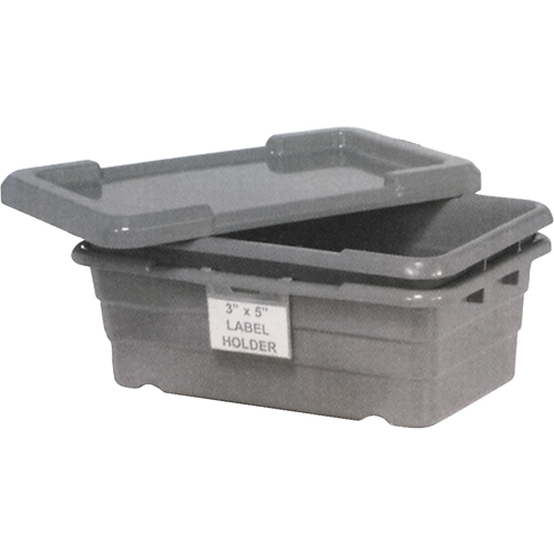 Cross Stack Bins, 16" W x 25.125" D x 8.5" H, Grey Seagulf Marine Industries Inc.