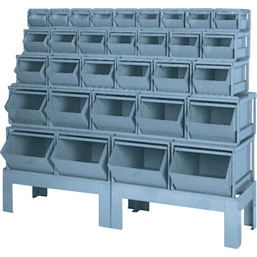 Pre-Engineered Bin Combinations, 1000 lbs. Cap., 68" W x 19-1/2" D x 55 1/4" H, Blue Seagulf Marine Industries Inc.