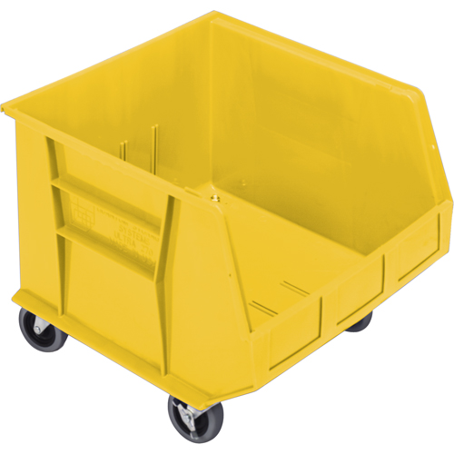 Mobile Bin, 14" H x 16-1/2" W x 18" D, 75 lbs. Capacity, Yellow Seagulf Marine Industries Inc.