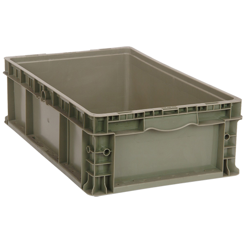 Stacking Container, 15" W x 15" D x 9.5" H, Grey Seagulf Marine Industries Inc.