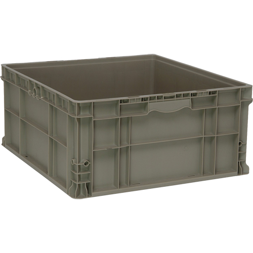 Contenant empilable, 22,5" la x 22,5" p x 11" h, Gris Seagulf Marine Industries Inc.