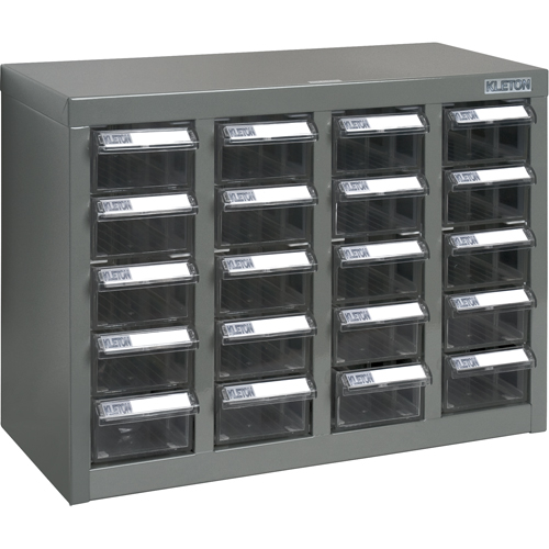 Casiers pour pi&egrave;ces KPC-600, Acier, 20 tiroirs, 18-1/3" x 8-2/3" x 13-3/4", Gris Seagulf Marine Industries Inc.