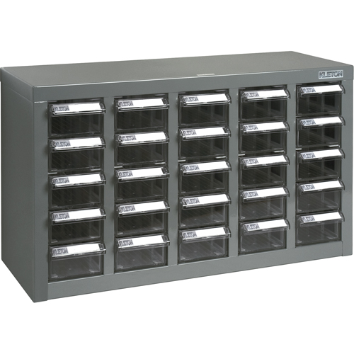 Casiers pour pi&egrave;ces KPC-600, Acier galvanis&eacute;, 25 tiroirs, 23-1/10" x 8-7/10" x 13-4/5", Gris Seagulf Marine Industries Inc.