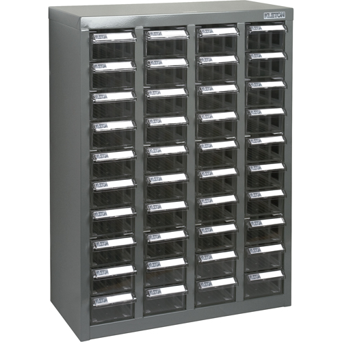 Casiers pour pi&egrave;ces KPC-600, Acier galvanis&eacute;, 40 tiroirs, 18-3/10" x 8-7/10" x 25-3/10", Gris Seagulf Marine Industries Inc.