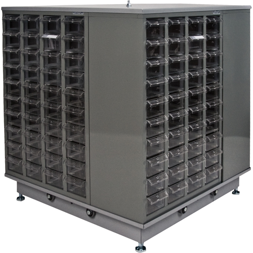 Casiers pour pi&egrave;ces KPC-600, Acier galvanis&eacute;, 40 tiroirs, 18-3/10" x 8-7/10" x 25-3/10", Gris Seagulf Marine Industries Inc.