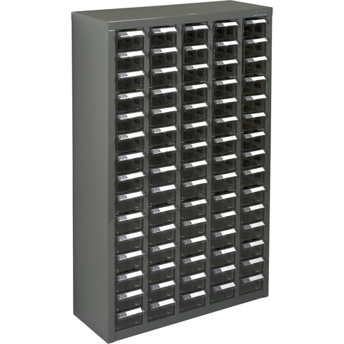 KPC-600 Parts Cabinet, Galvanized Steel, 75 Drawers, 23-1/10" x 8-7/10" x 36-9/10", Grey Seagulf Marine Industries Inc.