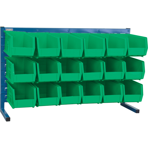 Rayonnage &agrave; persienne avec bacs, 18 bacs, 36" la x 8-1/4" p x 22" h Seagulf Marine Industries Inc.