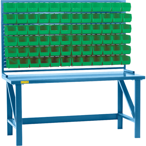 Louvered Rack with Bins, 36 Bins, 72" W x 15" D x 40" H Seagulf Marine Industries Inc.
