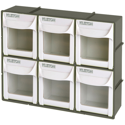 Heavy-Duty Tilt Bin, 11-3/4" W x 3-1/2" D x 9-3/4" H, 6 Drawers Seagulf Marine Industries Inc.
