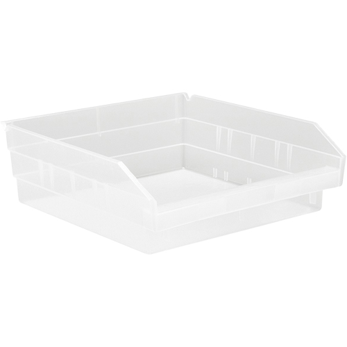 Bacs de rangement pour tablettes, 11-1/8" la x 4" H x 11-5/8" p, Transparent, Capacit&eacute; 30 lb Seagulf Marine Industries Inc.