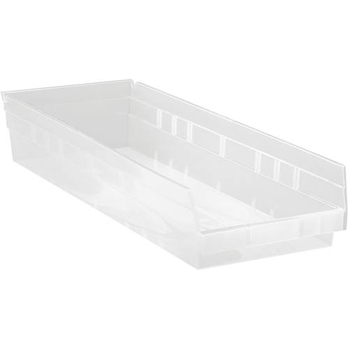 Bacs de rangement pour tablettes, 8-3/8" la x 4" H x 23-5/8" p, Transparent, Capacit&eacute; 50 lb Seagulf Marine Industries Inc.