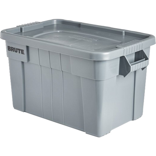 Bac de stockage Brute avec couvercle, 27,88” p x 17,38” la x 15,13” h, Capacit&eacute; 160 lb, Gris Seagulf Marine Industries Inc.