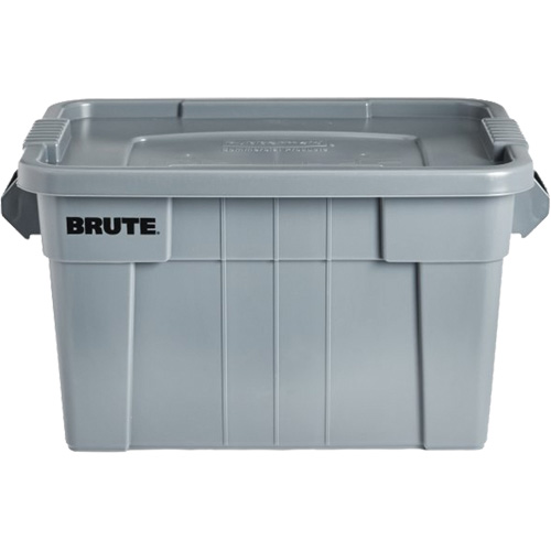 Bac de stockage Brute avec couvercle, 27,88” p x 17,38” la x 15,13” h, Capacit&eacute; 160 lb, Gris Seagulf Marine Industries Inc.