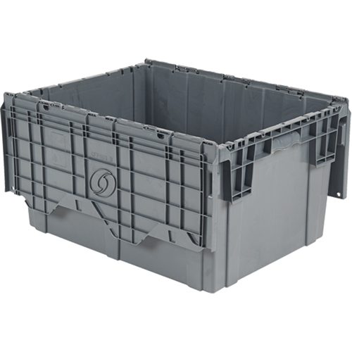 Contenants de distribution Flipak en plastique poly&eacute;thyl&egrave;ne (PE), 39" x 14" x 13", Gris Seagulf Marine Industries Inc.