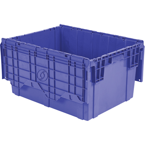 Contenants de distribution Flipak en plastique poly&eacute;thyl&egrave;ne (PE), 27,9" x 20,9" x 15,2", Bleu Seagulf Marine Industries Inc.