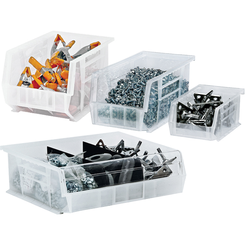 Bac transparent ultra empilable & suspendable, 8-1/4" la, 8" h x 13-5/8" p, Transparent Seagulf Marine Industries Inc.