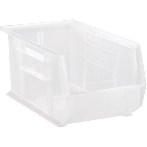 Bac transparent ultra empilable & suspendable, 8-1/4" la, 7" h x 14-3/4" p, Transparent Seagulf Marine Industries Inc.