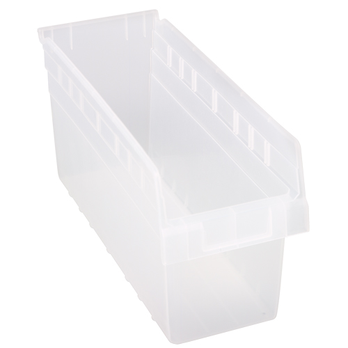 Store-Max Shelf Bins, 6-5/8" W x 8" H x 17-7/8" D, Clear, 56 lbs. Capacity Seagulf Marine Industries Inc.