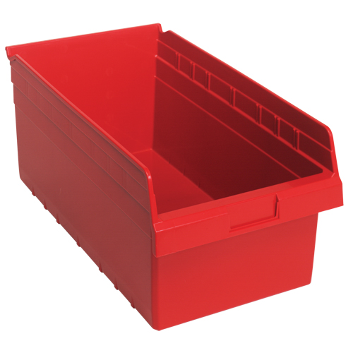 Bacs pour &eacute;tag&egrave;re Store-Max, 11-1/8" la x 8" H x 17-7/8" p, Rouge, Capacit&eacute; 56 lb Seagulf Marine Industries Inc.