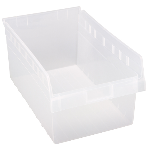 Bacs pour &eacute;tag&egrave;re Store-Max, 11-1/8" la x 8" H x 17-7/8" p, Transparent, Capacit&eacute; 56 lb Seagulf Marine Industries Inc.