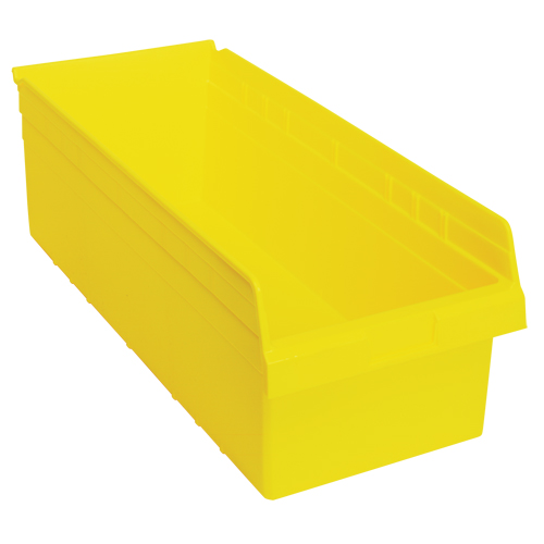 Store-Max Shelf Bins, 11-1/8" W x 8" H x 23-5/8" D, Yellow, 68 lbs. Capacity Seagulf Marine Industries Inc.