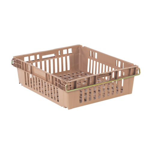 Contenant en plastique empilable Stack-N-Nest pour l'agriculture, 20,3" x 24" x 6,8", Beige Seagulf Marine Industries Inc.