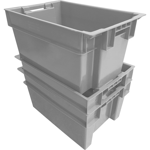 Contenant Stack & Nest, 16" la, 12" h x 24" p, Gris Seagulf Marine Industries Inc.
