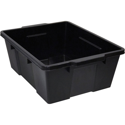 Contenant avec loquets en plastique,  la x 21" p x 7,75" h, Noir Seagulf Marine Industries Inc.