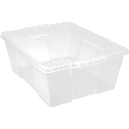 Contenant avec loquets en plastique,  la x 21" p x 7,75" h, Transparent Seagulf Marine Industries Inc.
