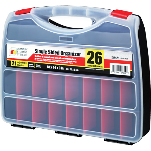 Boîte &agrave; compartiments en plastique, 14" la x 18" p x 3" h, 26 compartiments Seagulf Marine Industries Inc.