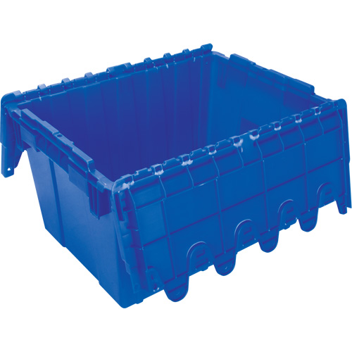 Flip Top Plastic Distribution Container, 21.65" x 15.5" x 12.5", Blue Seagulf Marine Industries Inc.