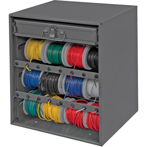 Wire and Terminal Storage Cabinet, Steel, 1 Drawers, 15-9/16" x 11-7/8" x 16-3/8", Grey Seagulf Marine Industries Inc.