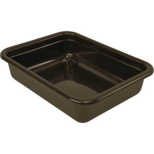 All-Purpose Flat-Bottom Storage Tub, 5" H x 17" D x 22" L, Plastic, Brown Seagulf Marine Industries Inc.