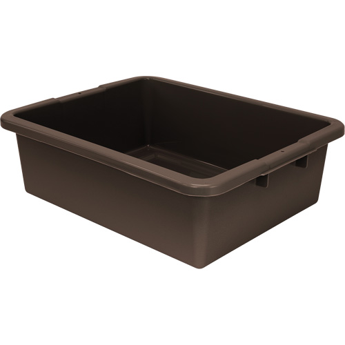 Bac d'entreposage tout usage &agrave; fond rainur&eacute;, 7" ha x 17" p x 22" lo, Plastique, Brun Seagulf Marine Industries Inc.