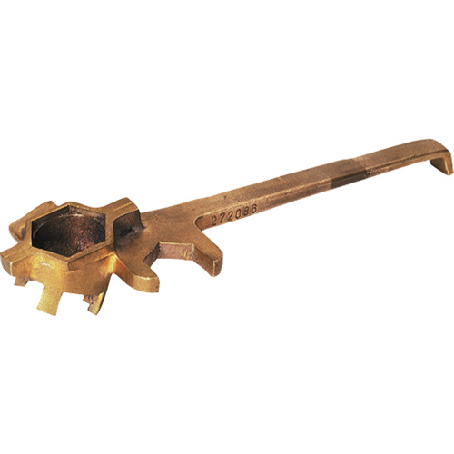 Deluxe Non-Sparking Drum Wrench, 1-1/4" Opening, 3-1/4" Handle, Bronze Alloy Seagulf Marine Industries Inc.