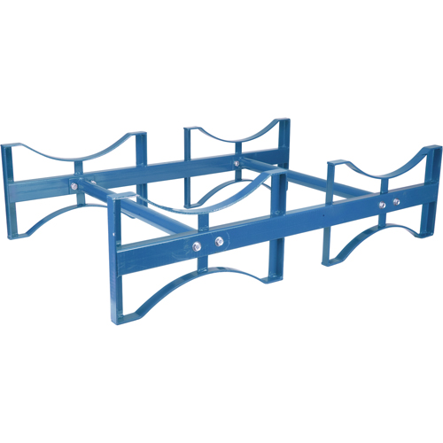 Drum Stacking Rack, 2 Drums, 1600 lbs. Capacity, 45-1/2" W x 30" D x 12-1/2" H Seagulf Marine Industries Inc.