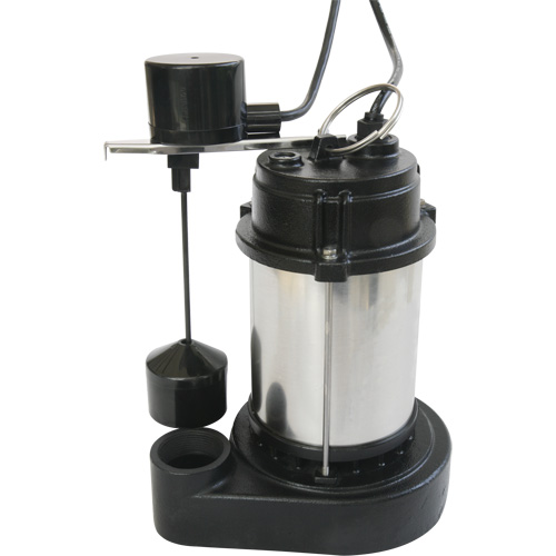 Stainless Steel Housing-Cast Iron Base Sump Pump, 1/3 HP, 3630 GPH Flow Rate Seagulf Marine Industries Inc.